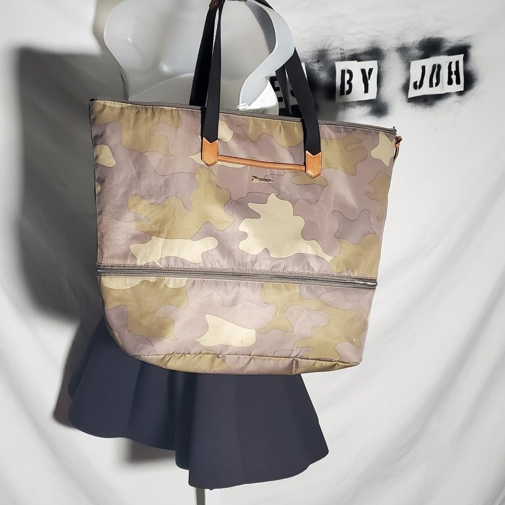 Your Adventure Awaits - Camo Expandable Travel Tote